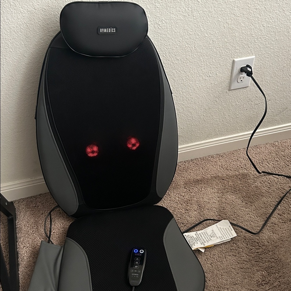 Homedics Black and Gray Massage Cushion